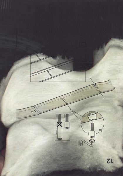 Sleep Cycles, Copied Dream Portraits, Untitled No. 02, acm02, Copy art, 21 x 29,7 cm, 2024