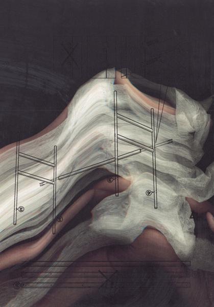 Sleep Cycles, Copied Dream Portraits, Untitled No. 04, acm04, Copy art, 21 x 29,7 cm, 2024