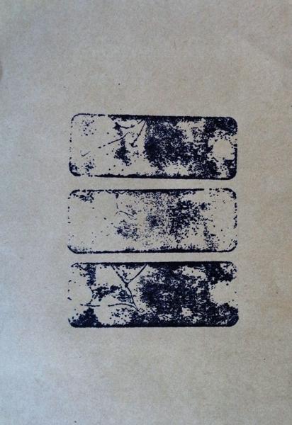 Three round holed Stones, No. 07, trhs07, Printed paper, 21,49 cm x 14 cm, 2023