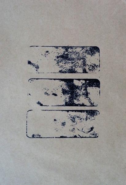 Three round holed Stones, No. 27, trhs27, Printed paper, 21,49 cm x 14 cm, 2023