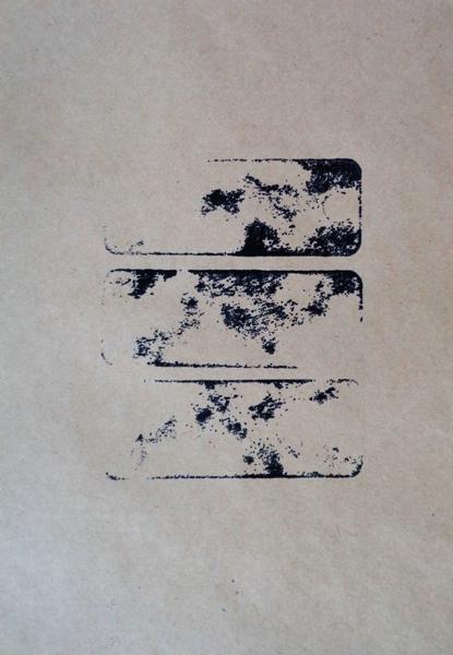 Three round holed Stones, No. 31, trhs31, Printed paper, 21,49 cm x 14 cm, 2023