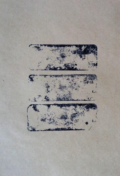 Three round holed Stones, No. 35, trhs35, Printed paper, 21,49 cm x 14 cm, 2023