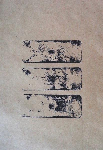 Three round holed Stones, No. 42, trhs42, Printed paper, 21,49 cm x 14 cm, 2023