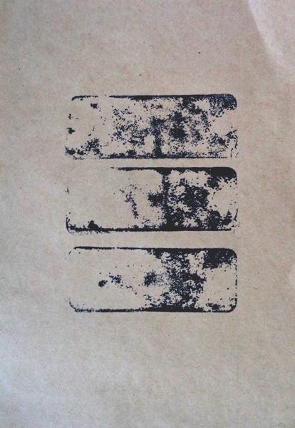 Three round holed Stones, No. 43, trhs43, Printed paper, 21,49 cm x 14 cm, 2023