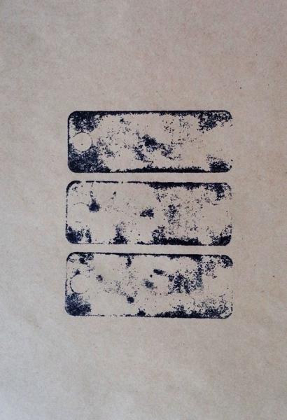 Three round holed Stones, No. 50, trhs50, Printed paper, 21,49 cm x 14 cm, 2023