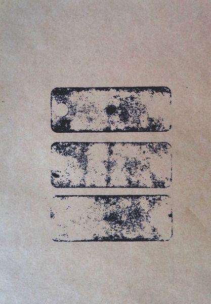 Three round holed Stones, No. 53, trhs53, Printed paper, 21,49 cm x 14 cm, 2023