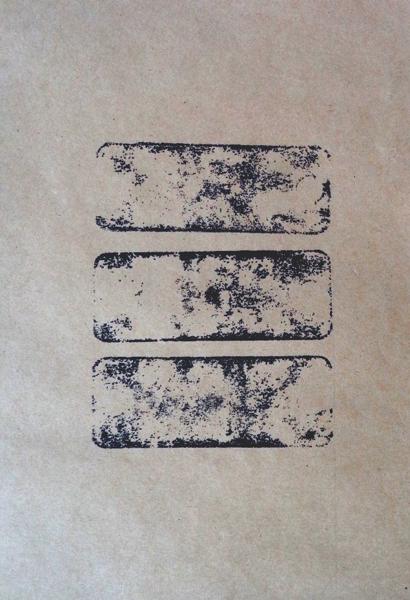 Three round holed Stones, No. 64, trhs64, Printed paper, 21,49 cm x 14 cm, 2023