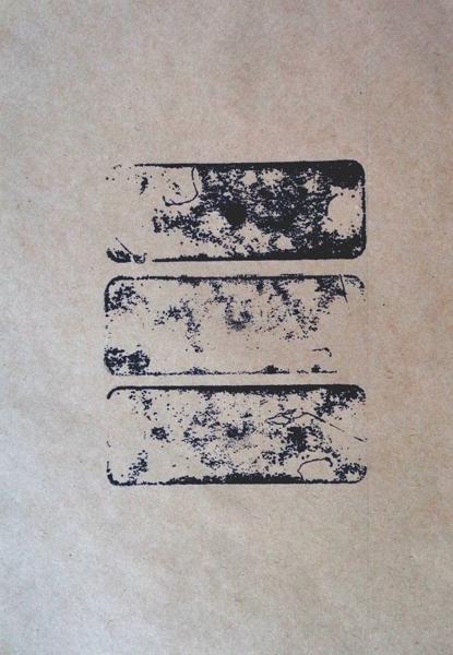 Three round holed Stones, No. 65, trhs65, Printed paper, 21,49 cm x 14 cm, 2023