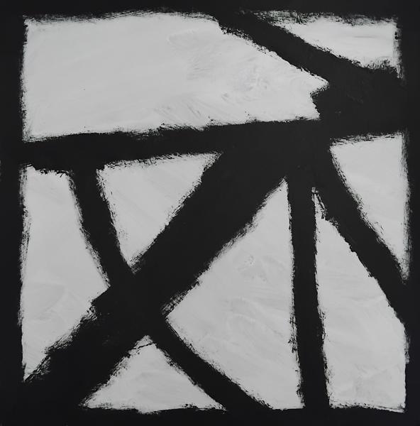 The Window 20, wc20, Oil on Cardboard, 31 cm x 31 cm, 2025
